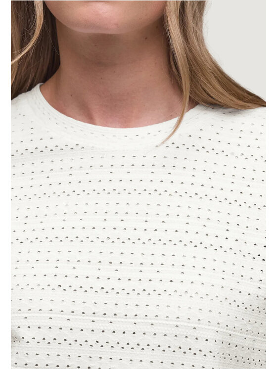 Street One Street One T-shirt SOL_summer lace shirt Bianco Shirt Fit