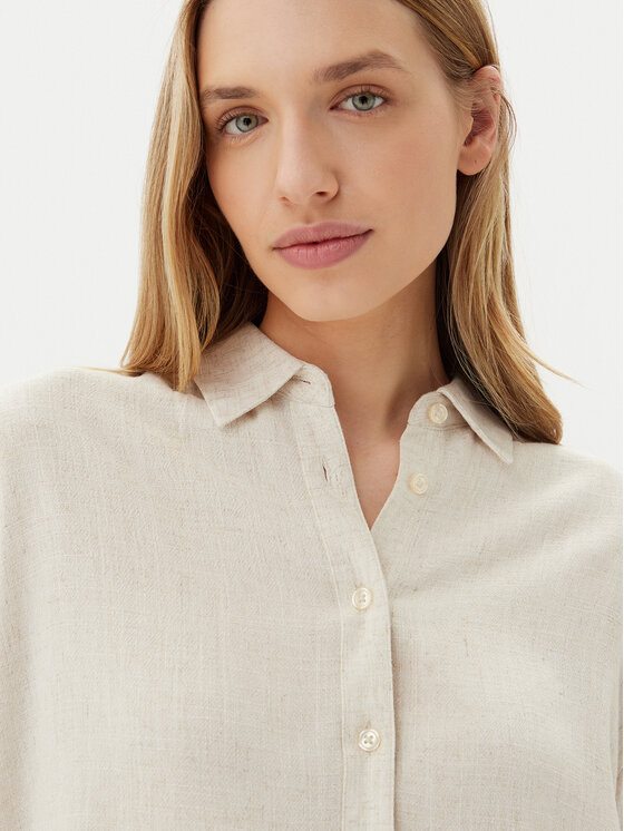 ONLY ONLY Cămașă Siesta 15347208 Bej Oversize