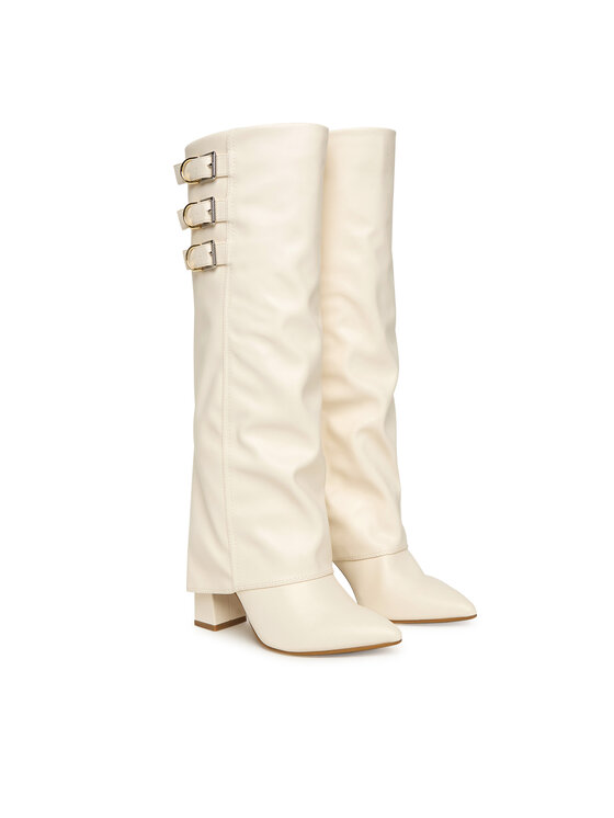 Guess Guess Cizme FLFGAR ELE11 Écru