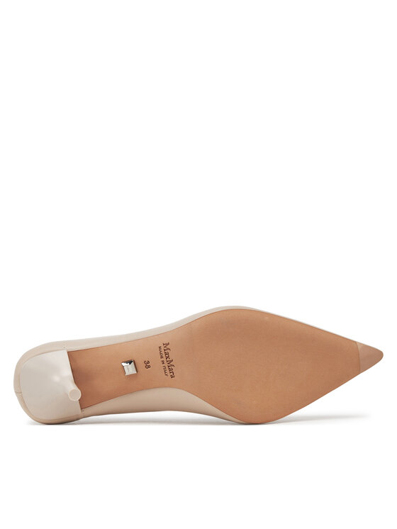 Max Mara Max Mara Čevlji z visoko peto 2514521151600 Écru