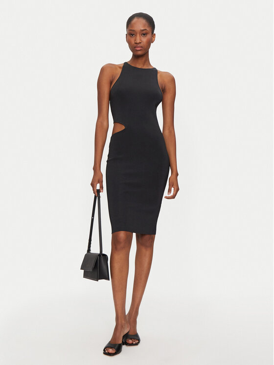 Calvin Klein Jeans Calvin Klein Jeans Rochie de vară J20J224159 Negru Slim Fit