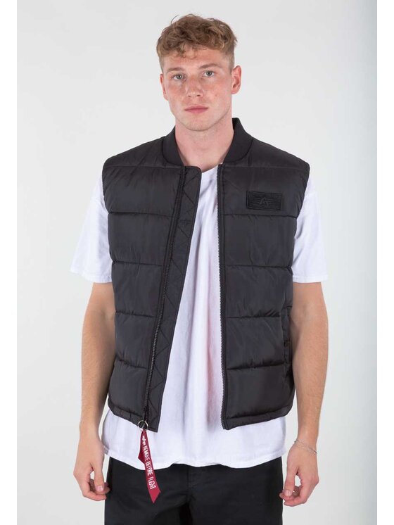 Alpha Industries Alpha Industries Kamizelka 118109 Czarny Regular Fit