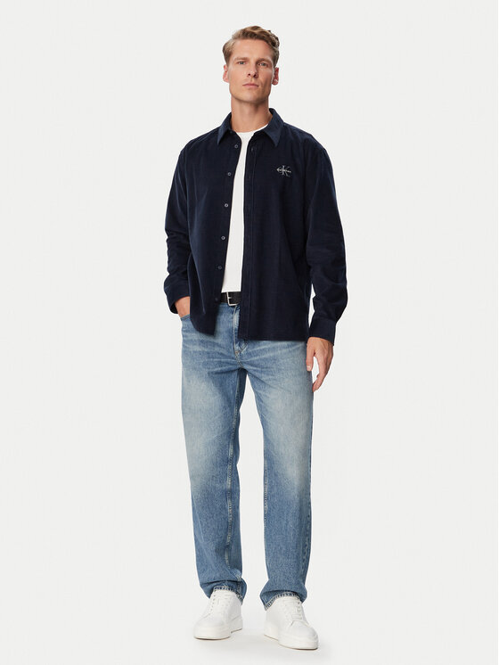 Calvin Klein Calvin Klein Koszula LV04LH113G Szary Regular Fit