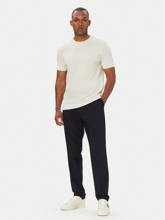 BOSS BOSS T-Shirt H-Thompson 81 50565742 Kremowy Regular Fit