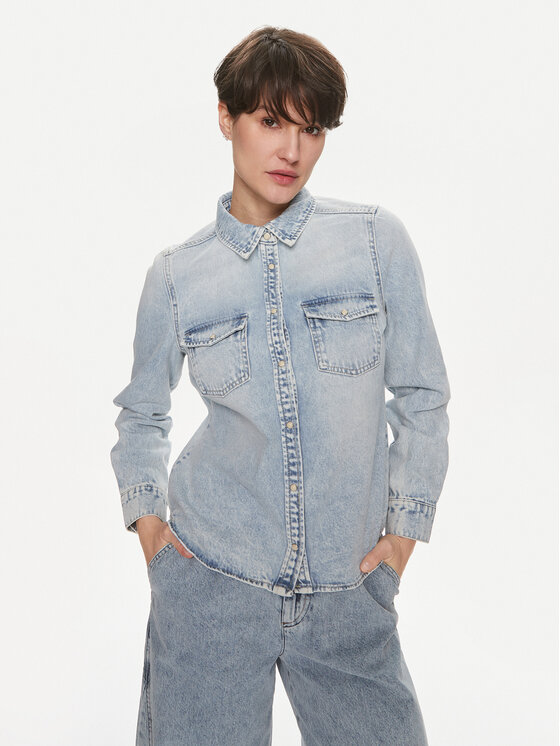 Vero Moda Vero Moda traper košulja Annalise 10302480 Plava Regular Fit