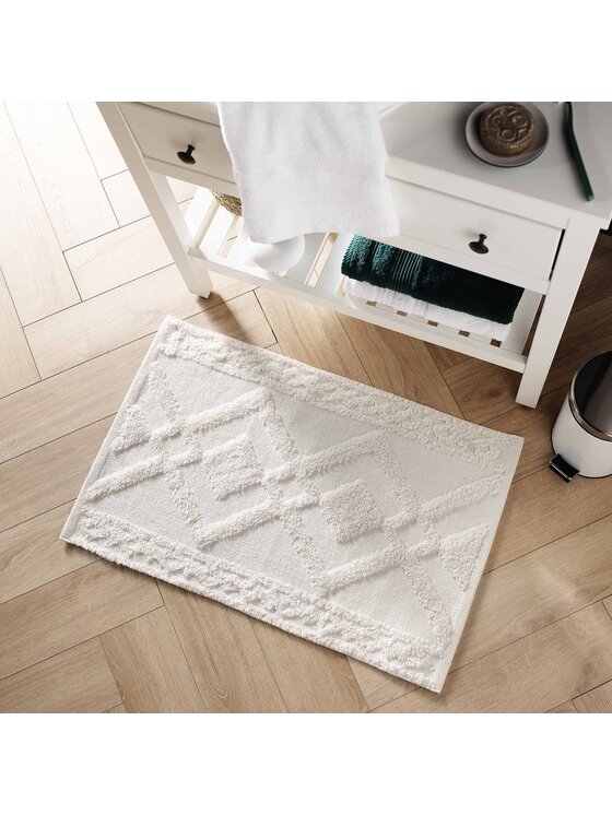 MIAhome MIAhome Dywanik łazienkowy bawełniany ecru 50x80 cm Beżowy