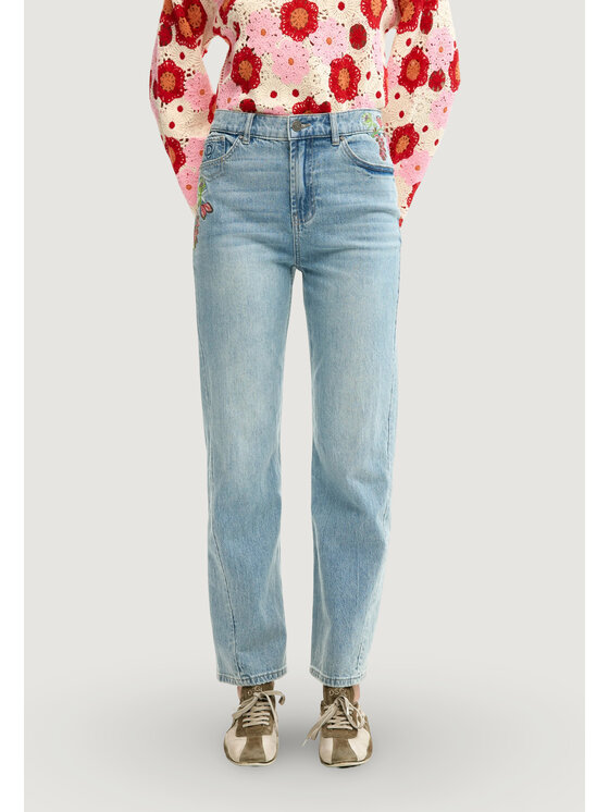 Desigual Desigual Jeans FLORA Blu Flora Fit