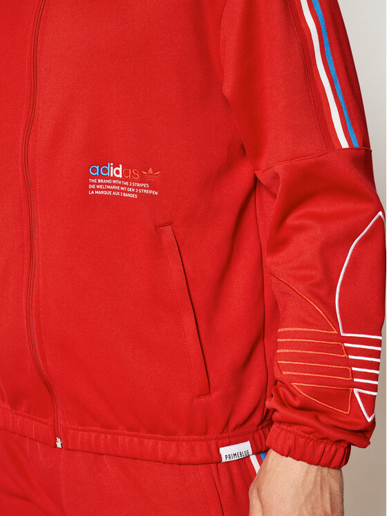 Felpa adicolor FTO GN3558 Rosso Regular Fit