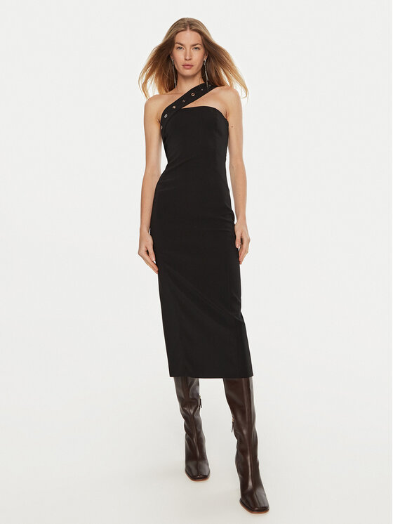 Patrizia Pepe Patrizia Pepe Φόρεμα κοκτέιλ 8A1400/A6F5-K103 Μαύρο Regular Fit