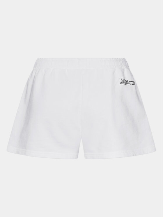 REPLAY Replay Pantaloni scurți sport W8047B.000.23650P Alb Regular Fit
