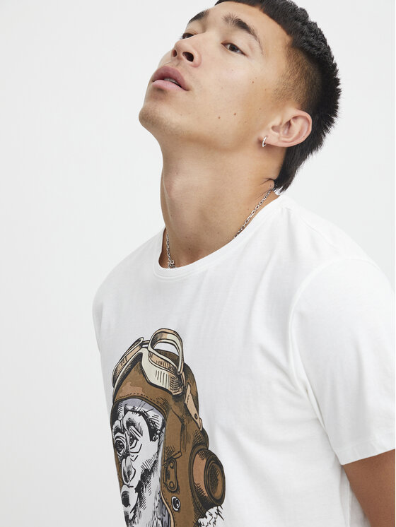 Blend Blend T-shirt 20716190 Bianco Regular Fit
