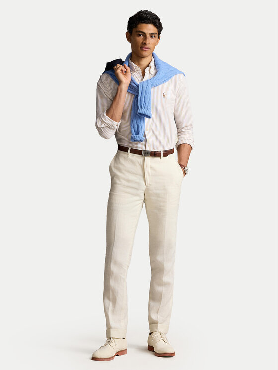 Polo Ralph Lauren Polo Ralph Lauren Koszula 710934575003 Beżowy Slim Fit