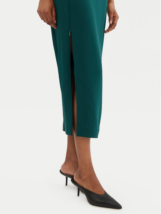 PINKO PINKO Abito da cocktail 104093 A23V Verde Slim Fit