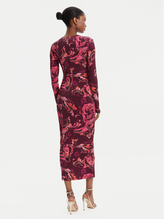 Versace Jeans Couture Versace Jeans Couture Rochie de zi 79HAO920 JS500 Vișiniu Slim Fit