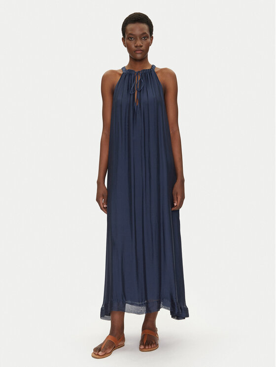 Bomboogie Bomboogie Ljetna haljina AW8993TSET5 Tamnoplava Relaxed Fit