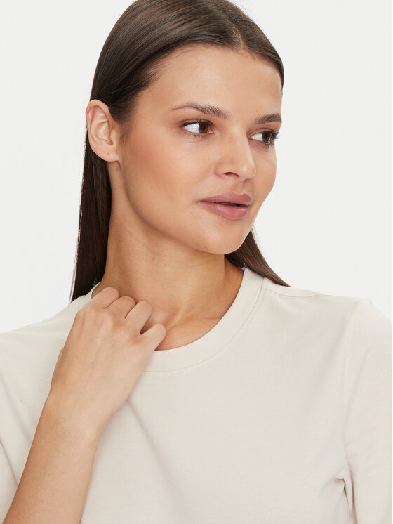 Gina Tricot Gina Tricot Футболка Basic 17937 Бежевий Regular Fit