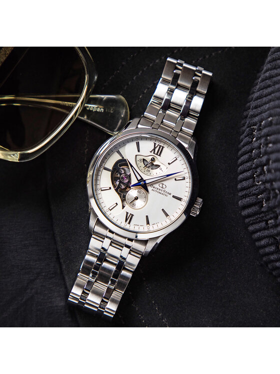 Orient Star Orient Star Zegarek RE-AV0B01S00B Srebrny