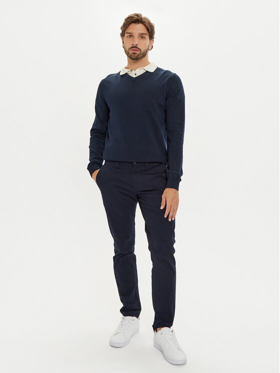 s.Oliver s.Oliver Sweter 2143174 Granatowy Regular Fit