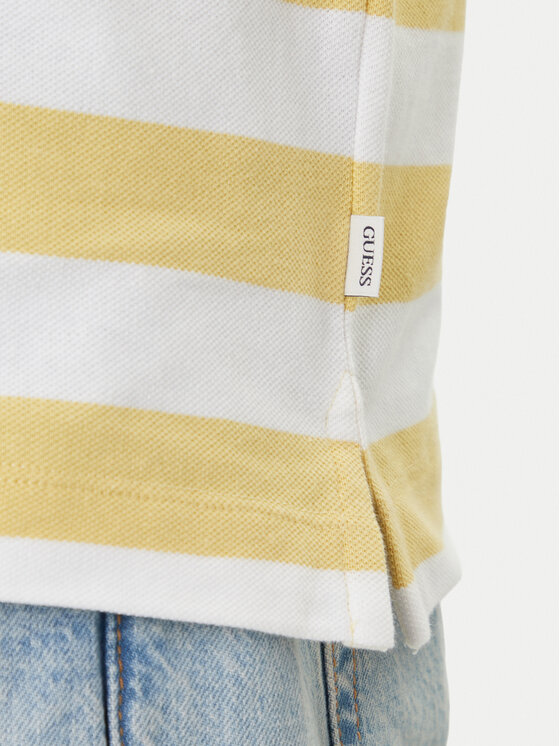 Guess Jeans Guess Jeans Polo marškinėliai M6GP00 KCOT1 Geltona Regular Fit