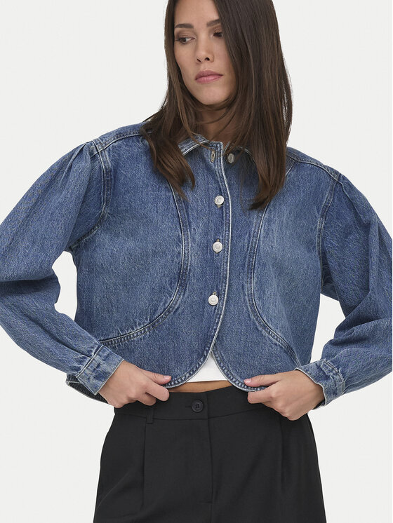 ONLY ONLY Jeansová bunda Amber 15377783 Modrá Regular Fit