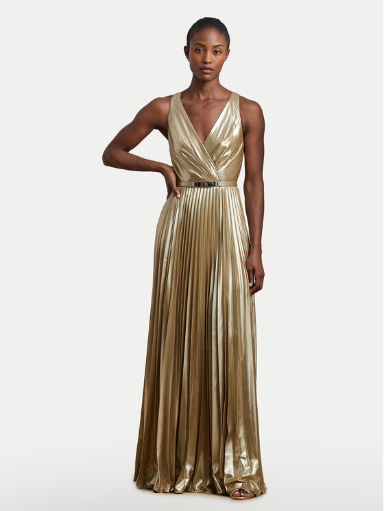 LAUREN RALPH LAUREN LAUREN RALPH LAUREN Официална рокля 253963634001 Златист Slim Fit