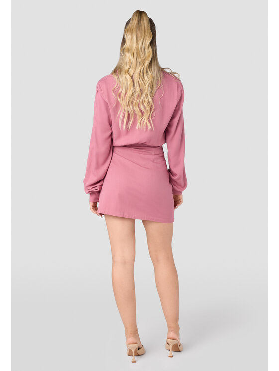 LAURELLA LAURELLA Letní šaty Laurella 4VA020504 Bordó Regular Fit