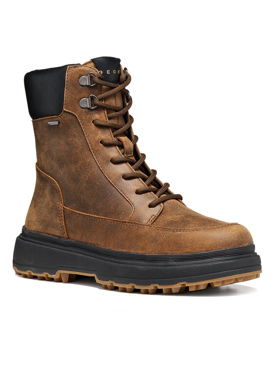 Geox Geox Auliniai batai D Lamidie + Grip Abx D66XMA 000CL C6021 Tamsiai ruda