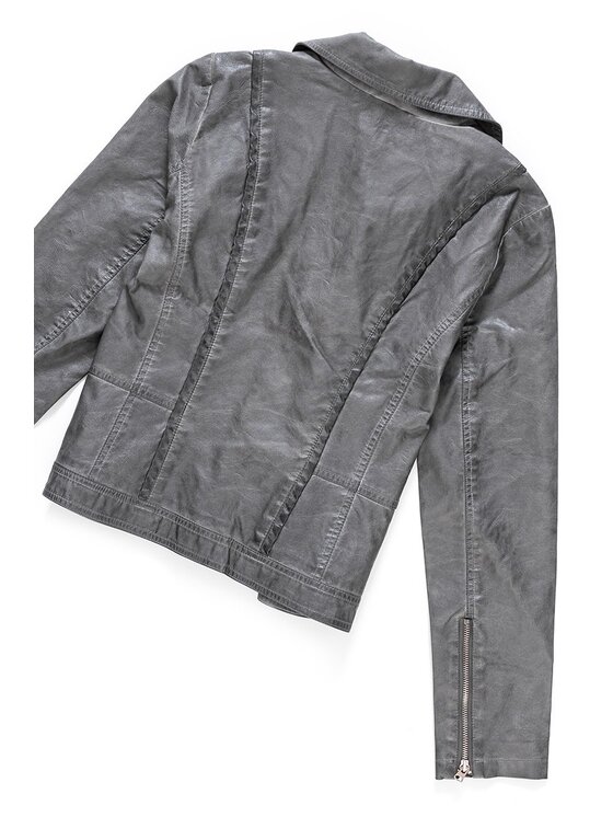 Wrangler Wrangler Giacca da donna WOMEN BIKER Grigio Regular Fit