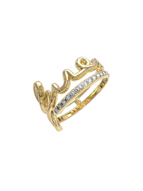 Guess Guess Δαχτυλίδι JUBR03315JW-YG-54 Χρυσό