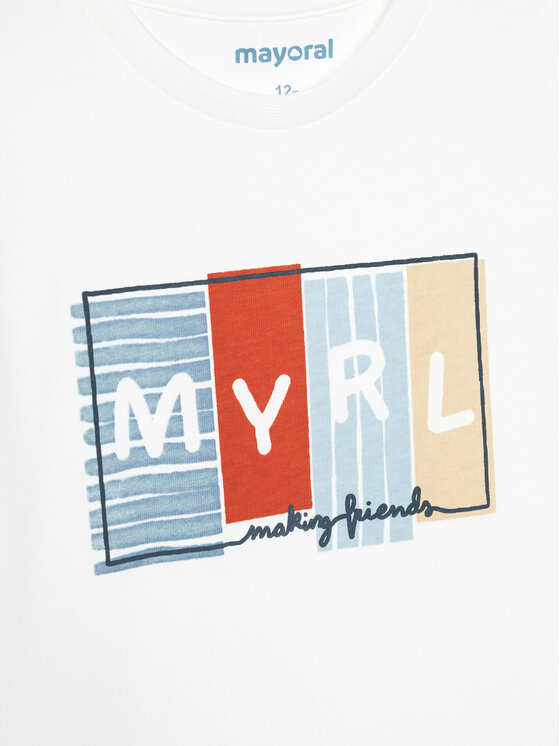 Mayoral Mayoral Komplet t-shirtów 1060 Kolorowy Regular Fit