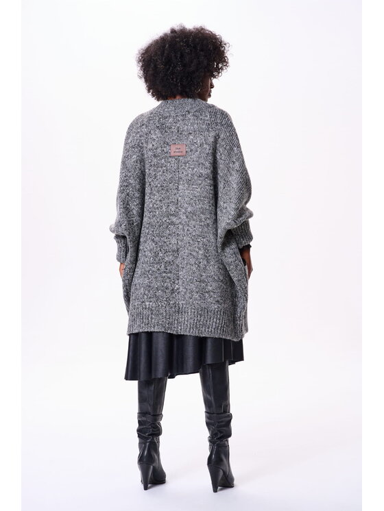 blue shadow blue shadow Kardigan Panga Czarny Regular Fit
