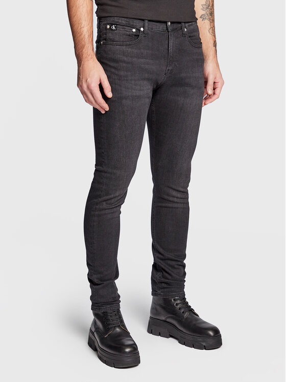Calvin Klein Jeans Дънки J30J322402 Черен Skinny Fit