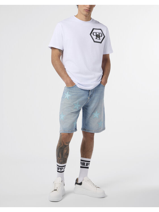 PHILIPP PLEIN PHILIPP PLEIN T-Shirt 29879 Biały Regular Fit