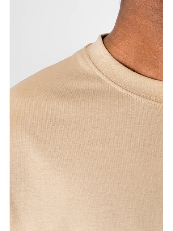 TeeShoppen TeeShoppen T-Shirt 'Oversized Collection' Beżowy Oversize