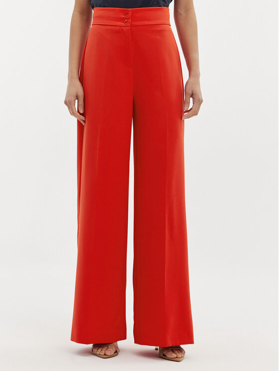 Maryley Maryley Stoffhose 24EB680/43FI Rot Regular Fit