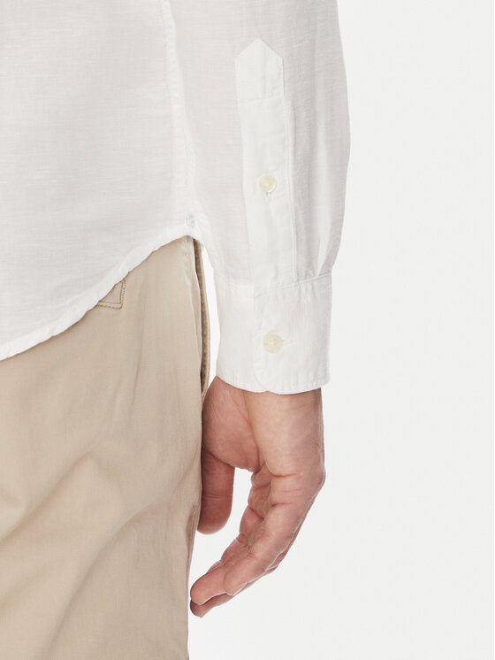 Lee Lee Koszula 112364230 Biały Regular Fit
