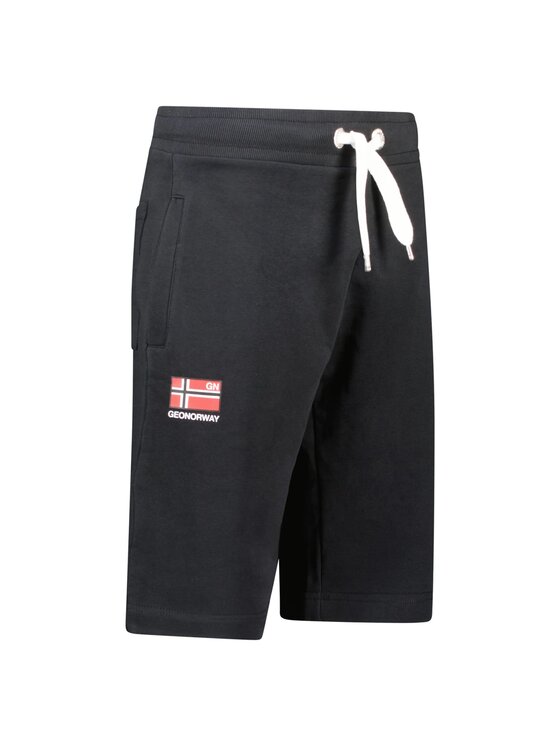 Geographical Norway Geographical Norway Bermudy SY1233H/GN-Black Czarny Regular Fit