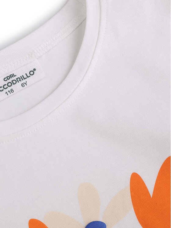Coccodrillo Coccodrillo T-Shirt WC5143201FGK Biały Regular Fit