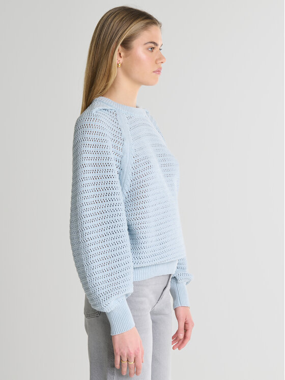 BIG STAR BIG STAR Sweter FUNIA Niebieski Reglan Fit