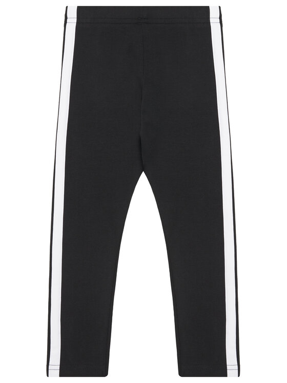 adidas adidas Komplet jopica in legice Seasonal Essentials Tiberio 3-Stripes JI6218 Črna Slim Fit