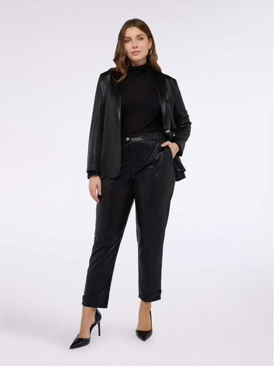 Fiorella Rubino Fiorella Rubino Pantaloni di tessuto P703L002326N0Z3 Nero Regular Fit