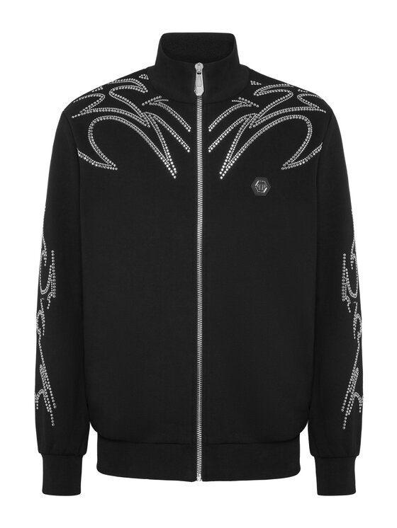PHILIPP PLEIN PHILIPP PLEIN Bluza 25945 Czarny Jegging Fit