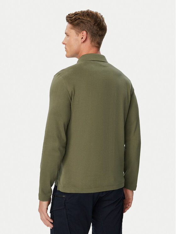 Aeronautica Militare Aeronautica Militare Polo 262PO1947UJ00703 Zielony ciemny Regular Fit