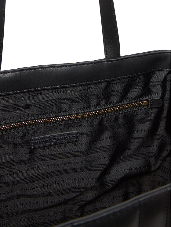 Tommy Hilfiger Tommy Hilfiger Ročna torba Th Feminine Tote AW0AW17452 Črna
