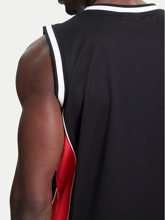 Karl Kani Karl Kani Tank top Signature Colorblock Basketball PD00005368 Czarny Regular Fit