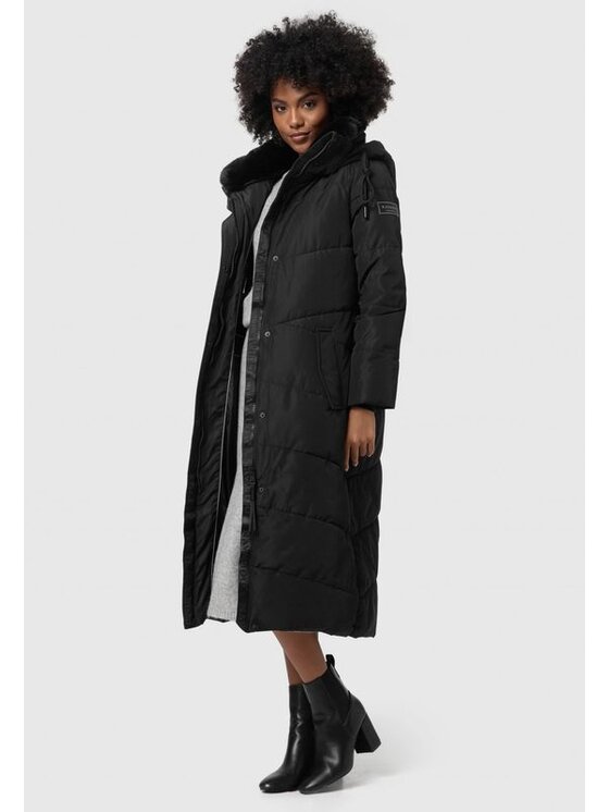 Navahoo Navahoo Kurtka zimowa Hingucker Czarny Casual Fit