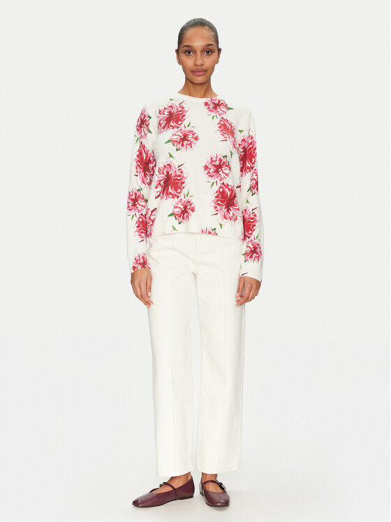 Morgan Morgan Sweter 251-MFLOWER Écru Regular Fit