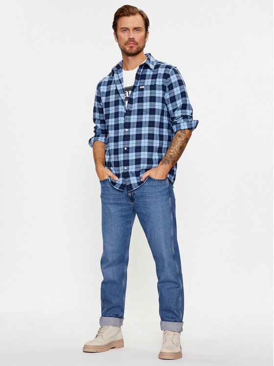 Wrangler Wrangler Jeansy Frontier 112341442 Modrá Relaxed Fit