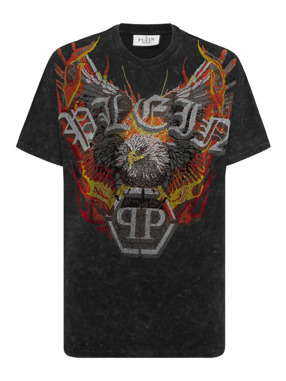 PHILIPP PLEIN PHILIPP PLEIN T-Shirt 26201 Czarny Regular Fit