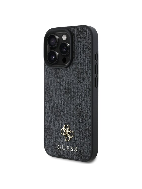 Guess Guess Etui na telefon HC Resin Bottom Glitter Czarny
